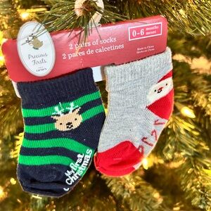 NEW Baby’s First Christmas socks 0-6 months